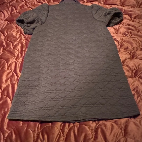 Quilted front zip dress - fall dress - Picture 4 of 9